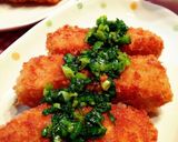 油1cm*サクサク鮭フライの中華葱ソース作り方19写真