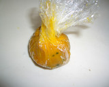 茶巾かぼちゃ　鶏のそぼろあんかけ作り方3写真