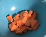 節約飯♪ 簡単味付けサーモンアボカド丼♪作り方1写真
