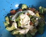 節約飯♪ 簡単味付けサーモンアボカド丼♪作り方4写真