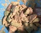 節約飯♪ 簡単味付けサーモンアボカド丼♪作り方5写真