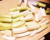 【簡単】長ネギの味噌マヨチーズグラタン♡作り方1写真