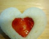 お弁当ハートのサンドイッチ ジャムサンド作り方5写真