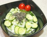 きゅうりと新玉ねぎの豆乳わさびごま和え作り方5写真