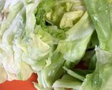 簡単な油不使用ガーリック肉キャベツ炒飯作り方3写真