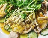 豚しゃぶサラダの！簡単料亭風黄み酢がけ♪作り方6写真