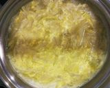 たっぷりキャベツのかき玉お味噌汁作り方2写真
