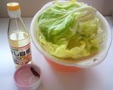 簡単サブおかず☆春キャベツのすし酢炒め作り方1写真