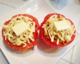 お肉たっぷりトマト丸ごと☆チーズ焼き作り方8写真