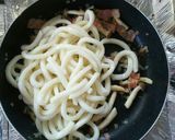 超簡単♡ベーコン＆しめじのバジルうどん♪作り方4写真