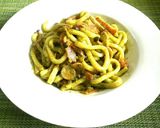超簡単♡ベーコン＆しめじのバジルうどん♪作り方5写真