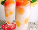 パパイヤとレモン炭酸水の水玉ゼリー作り方15写真