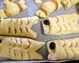 子供の日に♡こいのぼりハムチーズパン作り方4写真