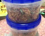 山椒の葉and かちりandくるみの佃煮作り方6写真