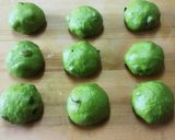 ふわふわ抹茶ドライフルーツちぎりパン♪作り方3写真