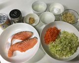 粉豆腐衣のサクッと鮭ベジコーンボール♪作り方1写真