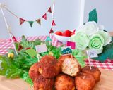 粉豆腐衣のサクッと鮭ベジコーンボール♪作り方6写真