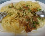 ゆず醤油パスタ　なめ茸入り作り方13写真
