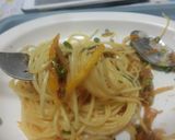 ゆず醤油パスタ　なめ茸入り作り方14写真