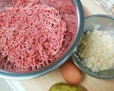 千切りじゃがいも入りハンバーグ作り方1写真