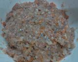 挽き肉詰めて油揚げの巾着煮込み作り方6写真