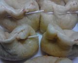 挽き肉詰めて油揚げの巾着煮込み作り方10写真