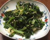 ご飯にもパスタにも‼️大根葉のさっと炒め作り方3写真