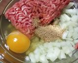 手が汚れない❗簡単チーズハンバーグ作り方1写真