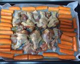 鶏手羽元と付け合わせ野菜のオーブン焼き作り方3写真