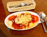 豚肉とトマトのチーズ焼きごはん作り方11写真
