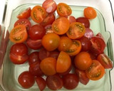 リンゴ酢で！トマトとタマネギの簡単マリネ作り方1写真