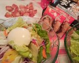 広島土産焼き牡蠣煎餅のシーザーサラダ作り方4写真