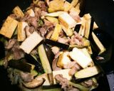 豚・厚揚げ・ニラの甘辛★ナス入りver.作り方5写真