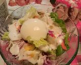 広島土産焼き牡蠣煎餅のシーザーサラダ作り方5写真