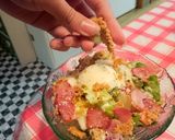 広島土産焼き牡蠣煎餅のシーザーサラダ作り方8写真