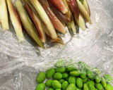 簡単絶品★豚肉と枝豆のミョウガ焼き作り方1写真