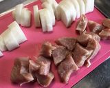 フライパンで簡単☆もも肉と大根の炒め煮作り方1写真