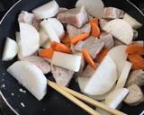フライパンで簡単☆もも肉と大根の炒め煮作り方3写真