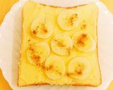朝食☆バナナカスタードパイ風トースト作り方1写真