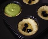 HMで簡単☆抹茶と黒豆のチーズタルト作り方5写真