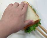 ぴーたーくんのパクパクサンドイッチ♡簡単作り方5写真
