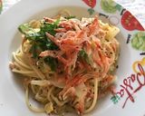 桜エビとキャベツのクリームパスタ/廉価版作り方6写真