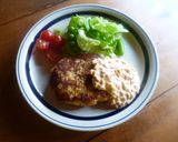 鶏ハンバーグ♡春色タルタルソース♪作り方4写真