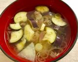 茄子と大根とみょうがのお味噌汁作り方5写真