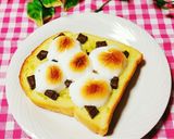 ♡チョコ&マシュマロゆず胡椒トースト♡作り方2写真
