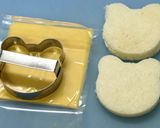 しまじろうの簡単サンドイッチ（キャラ弁）作り方1写真