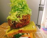 アボカドパン味噌チーズカツハムぱくサンド作り方19写真