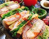 アボカドパン味噌チーズカツハムぱくサンド作り方22写真