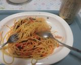 明太子スパゲッティ　和風バターソースかけ作り方8写真