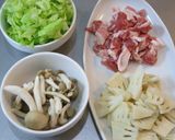 筍と春キャベツとしめじのパスタ作り方1写真